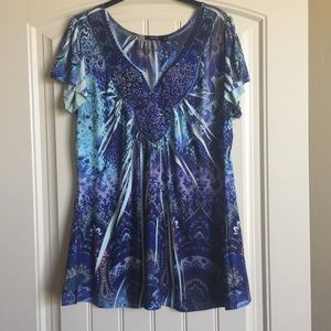 NWOT - APT. 9 Laser cut short dress or top.